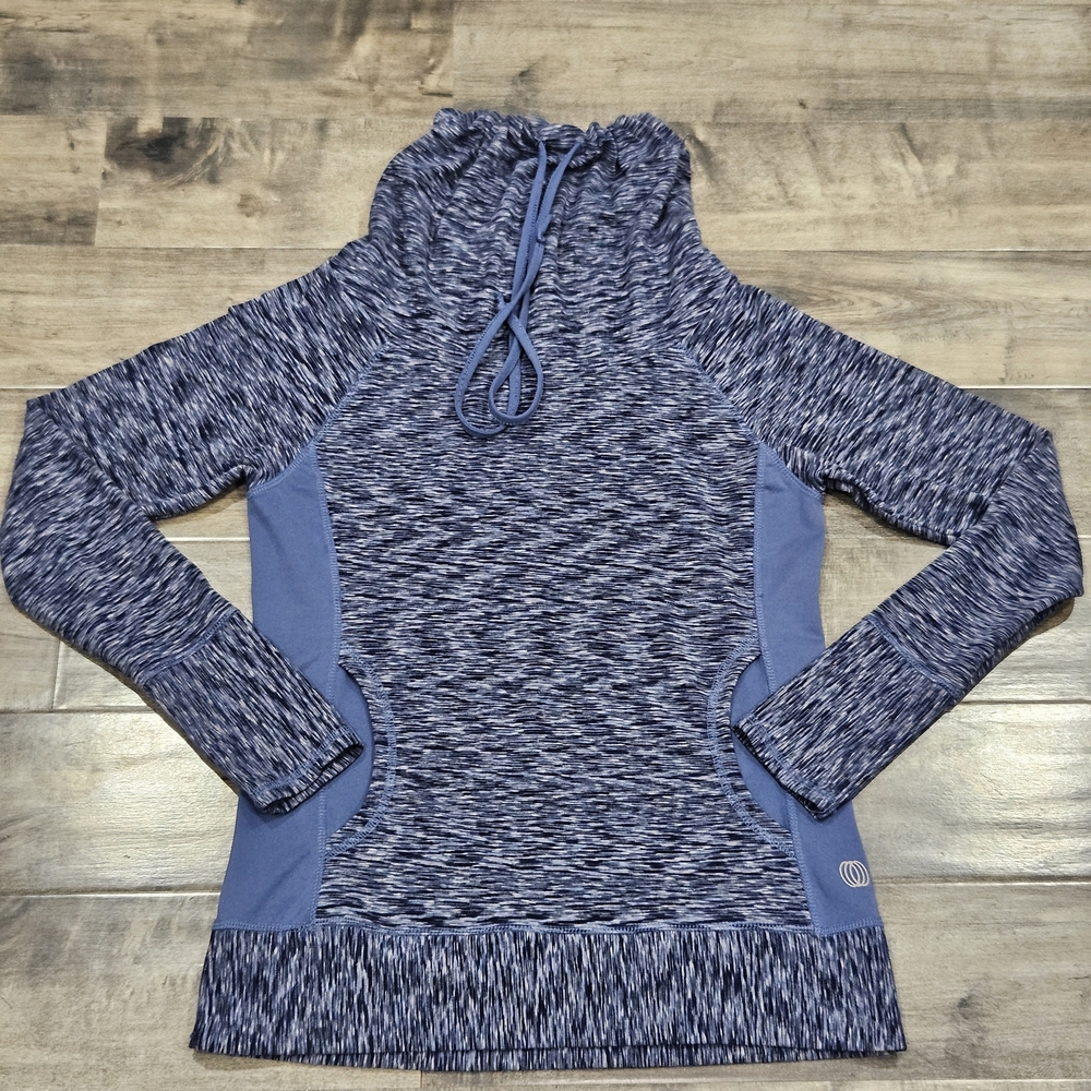 Balance Collection Blue Patterned Women's Sweater